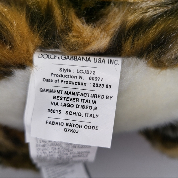 Dolce & Gabbana Leopard Mascot Soft Toy - Picture 2 of 16